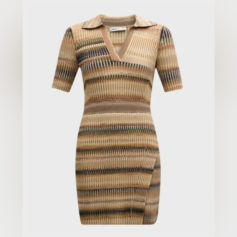 SIMKHAI Knit Polo Mini Dress NWT Sz L